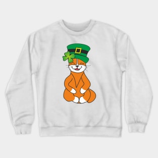 St Paddy Days Funny CAT Crewneck Sweatshirt